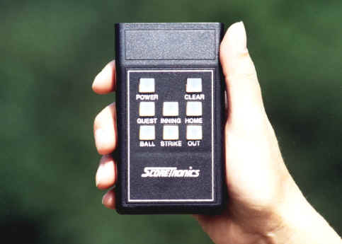 Full function remote control for PBA-4 portable scoreboard.